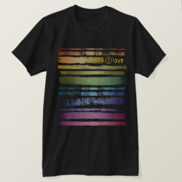 Camiseta Igualdade Amor Pincel Arco-Íris Trave LGBTQ ID656