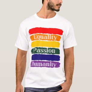 Camiseta Igualdade, apaixonado, humanidade