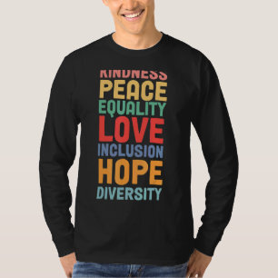 Camiseta Igualdade de Amor Inclusão Natureza Diversidade Es