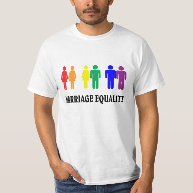 Camiseta Igualdade de casamentos. LGBT. (Frente)