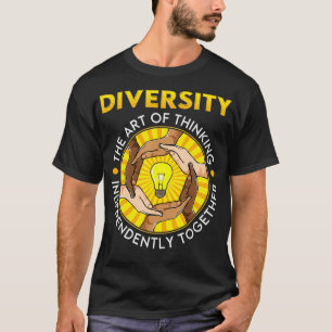 Camiseta Igualdade de Diversidade Justiça Social Inclusão F
