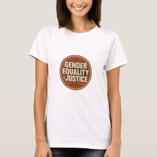 Camiseta Igualdade de Gênero = Justiça Feminista – Escalas