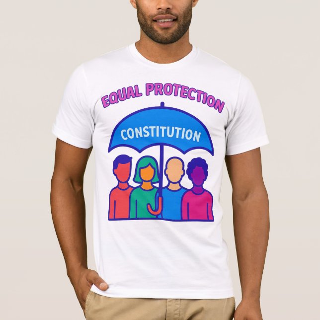 Camiseta Igualdade De Proteção Nos Termos Da Constituição (Frente)