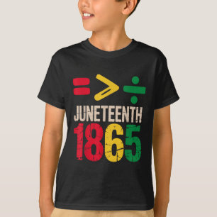 Camiseta Igualdade É Maior Juneteenth 1865 Dia da Liberdade