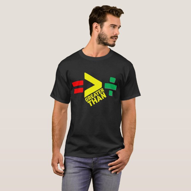 Camiseta Igualdade É Maior Que Divisão - História Negra (Frente Completa)