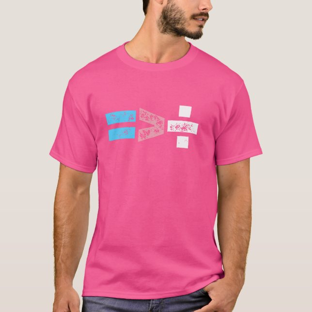 Camiseta Igualdade É Maior Que Equação Simples De Divisão (Frente)