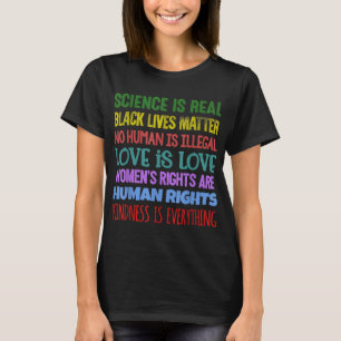 Camiseta Igualdade entre Ativistas Justiça Social - Slogan