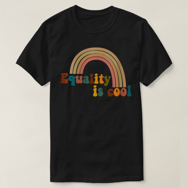 Camiseta Igualdade entre Mulheres é Legal Rainbow Social Ju (Frente do Design)