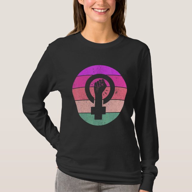 Camiseta Igualdade Feminina Símbolo Feminista Empoderamento (Frente)