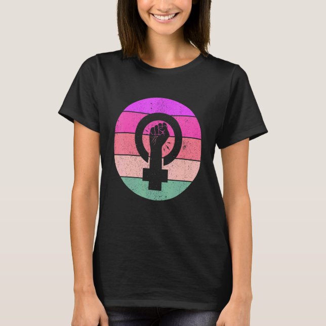 Camiseta Igualdade Feminina Símbolo Feminista Empoderamento (Frente)