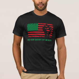 Camiseta Igualdade Justiça Ativista EUA Flag BLM