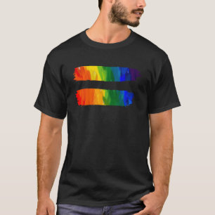 Camiseta Igualdade LGBT Orgulho Conhecimento Arco-Íris Para