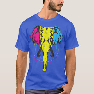 Camiseta Igualdade LGBT Panseualidade Sinalizador Elefante