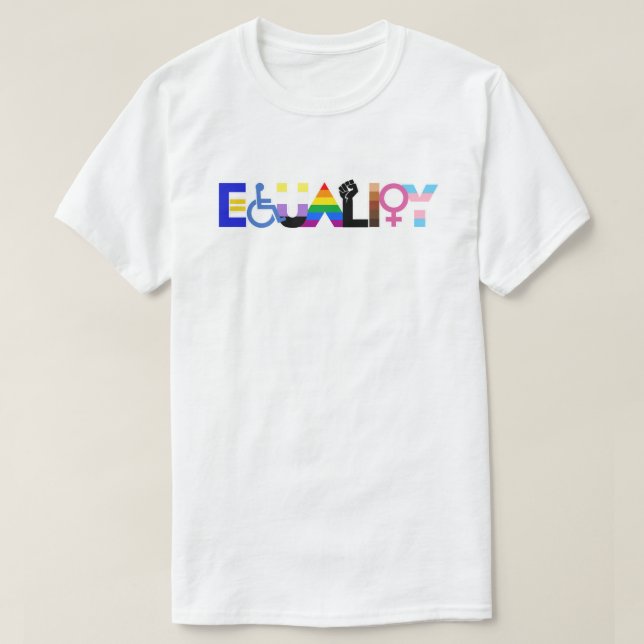 Camiseta Igualdade LGBTQ+ (Frente do Design)