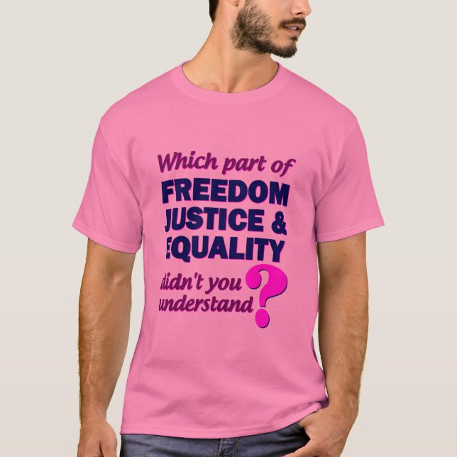 Camiseta Igualdade Liberdade-Justiça 2 (Frente)