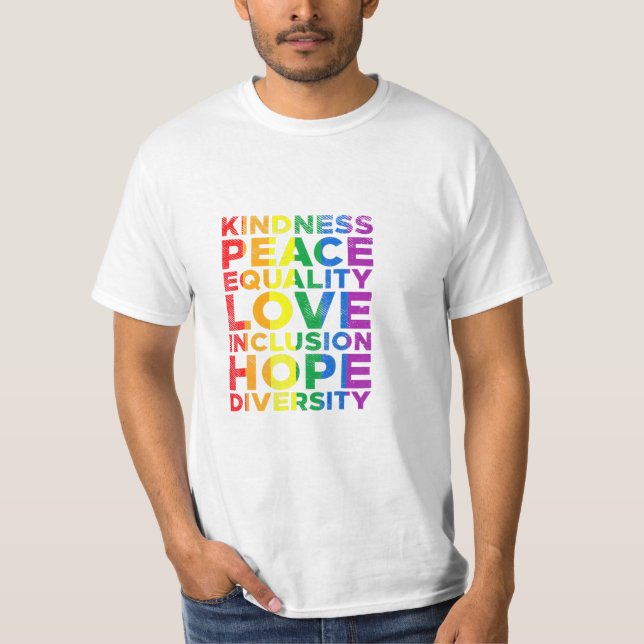 Camiseta Igualdade Love Rainbow (Frente)