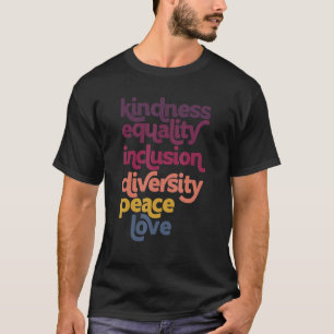 Camiseta Igualdade no Dia Mundial Inclusão Diversidade Pe