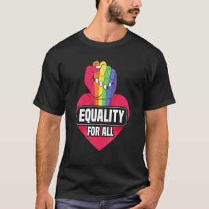 Camiseta Igualdade Para Todos Os Orgulho gay De Lésbicas Bi