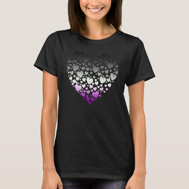 Camiseta Igualdade Queer Ace Pride Asexuality Flag Heart Lg (Frente)
