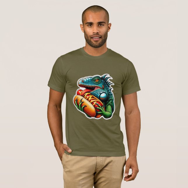 CAMISETA IGUANA AMOR DE CÃO QUENTE (Frente Completa)