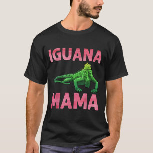 Camiseta Iguana Art Para Mamãe Raparigas Lizard Réptil Igua
