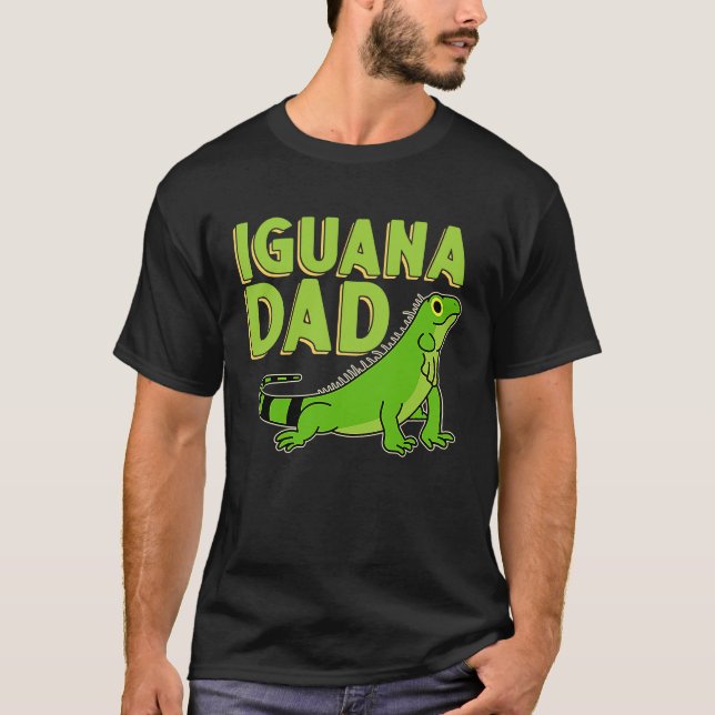 Camiseta Iguana  Dad Reptiles Pet Lizards Reptile Owner Gra (Frente)