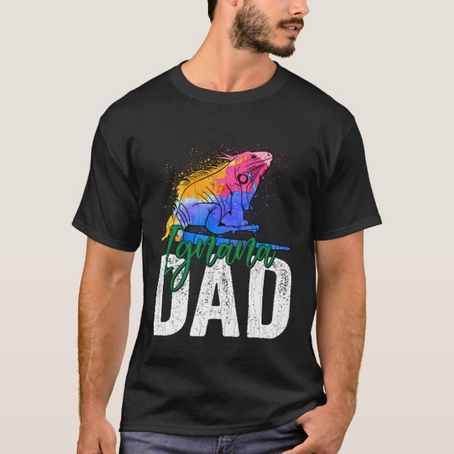 Camiseta Iguana Dad  Reptiles  Pet Reptile Owner Graphic (Frente)