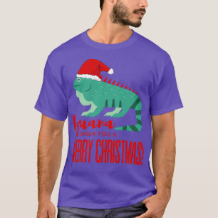 Camiseta Iguana Deseje A Você Um Feliz Natal 3