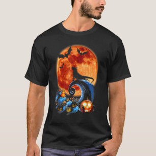 Camiseta Iguana E Lua Halloween Silhouette