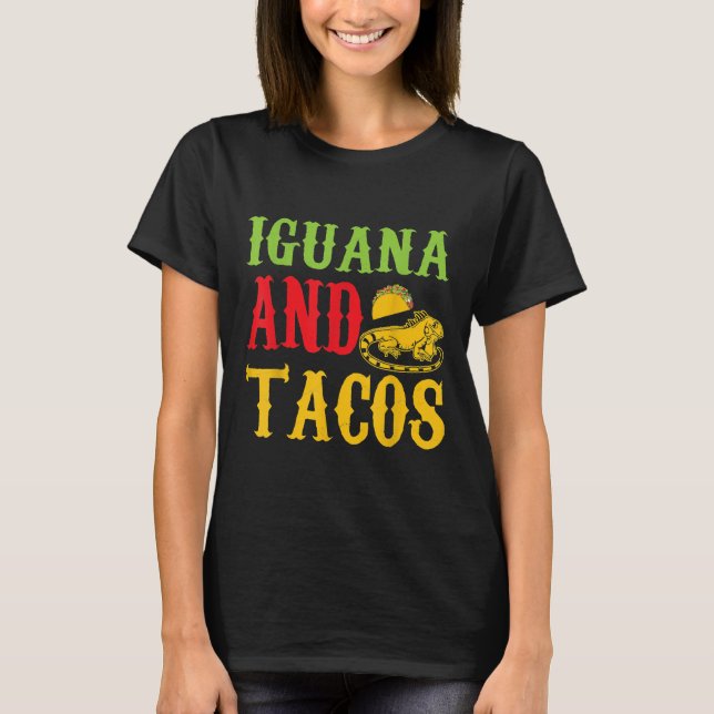 Camiseta Iguana E Tacos Pet T (Frente)