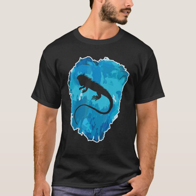 Camiseta Iguana Em Um Bloco De Gelo Para a Eternidade (Frente)