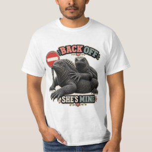 Camiseta Iguana Engraçada Recue Ela É Minha Dia dos Pais