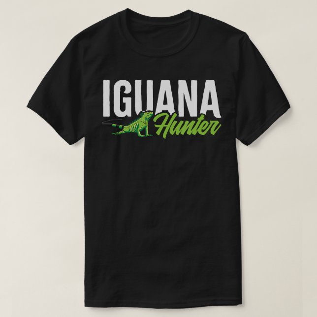 Camiseta Iguana Hunter Herbivorous Lizard Sharp Eye Specie (Frente do Design)