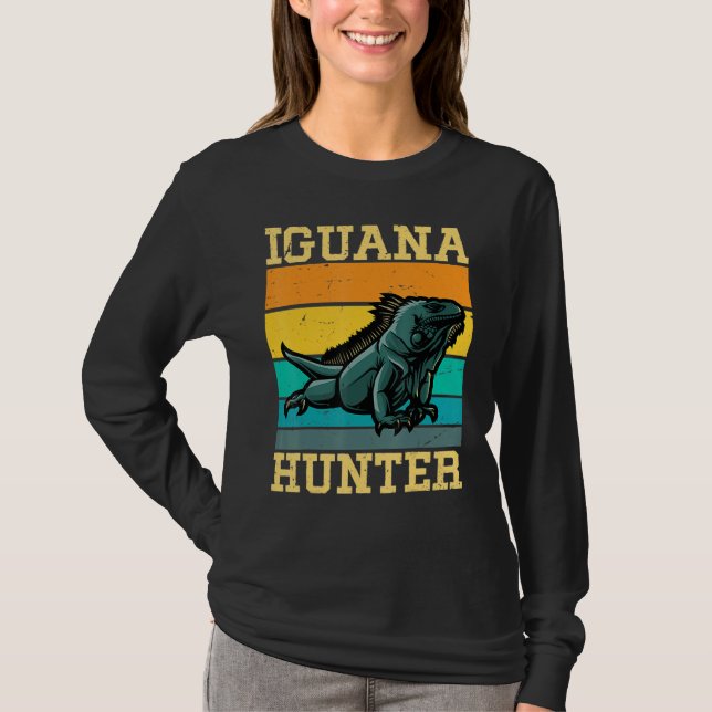 Camiseta Iguana Hunter Iguanas Iguana Lizard (Frente)