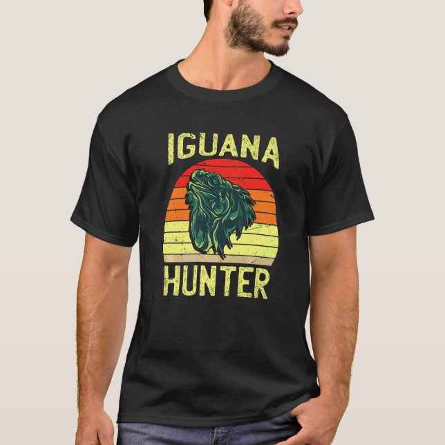 Camiseta Iguana Hunter Para Meninos Iguanas Iguana Lizard M (Frente)