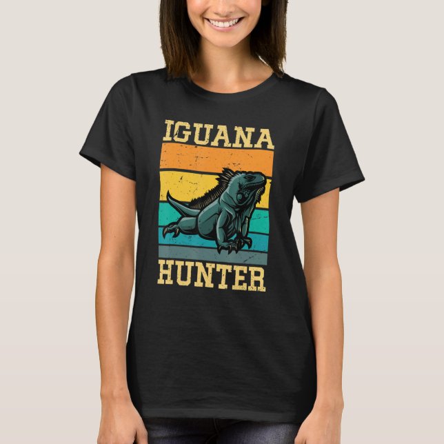 Camiseta Iguana hunter para rapazes Iguanas Iguana Lizard h (Frente)
