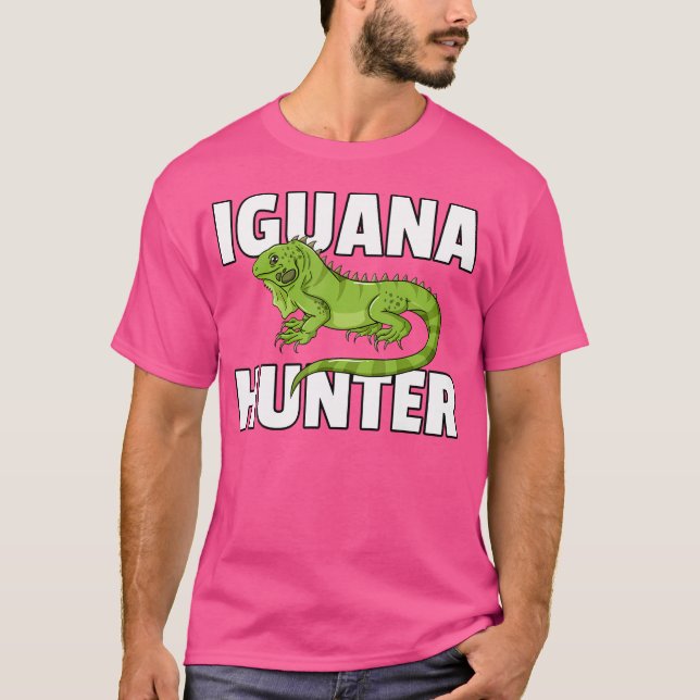 Camiseta Iguana Hunter Reptile Lizard Hunting (Frente)