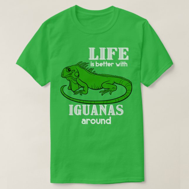Camiseta Iguana Lover Gift Pet Reptile Iguana (Frente do Design)