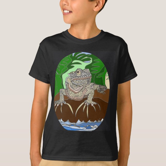 Camiseta Iguana on a rock (Frente)