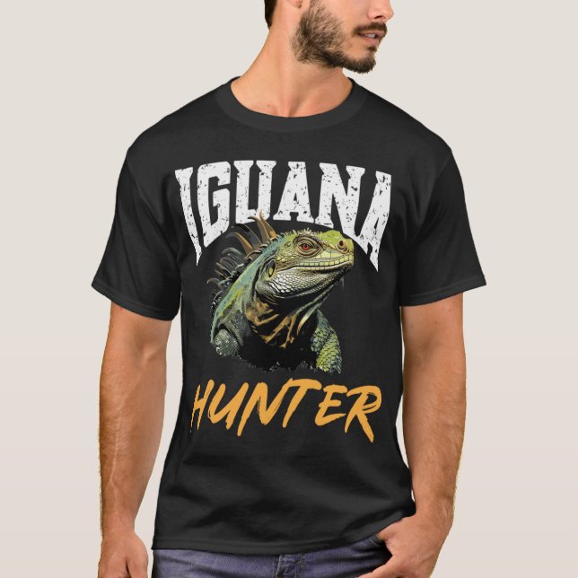 Camiseta Iguana Reptile Lover Herpetology Iguana Hunter Lon (Frente)