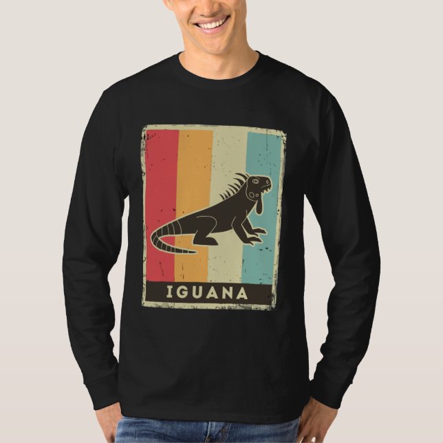Camiseta Iguana  Retro Poster Animal (Frente)