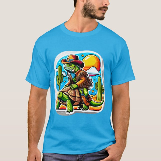 CAMISETA IGUANA RIDING DESERT TORTOISE 4 (Frente)