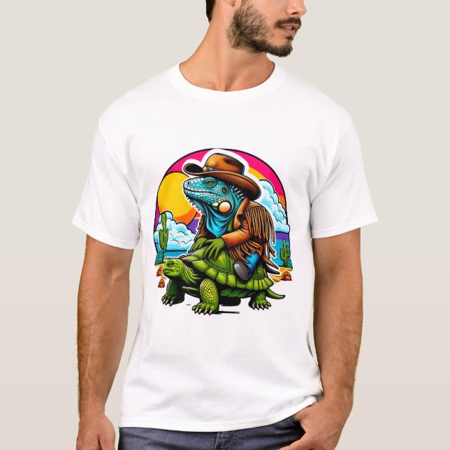 CAMISETA IGUANA RIDING DESERT TORTOISE 8 (Frente)