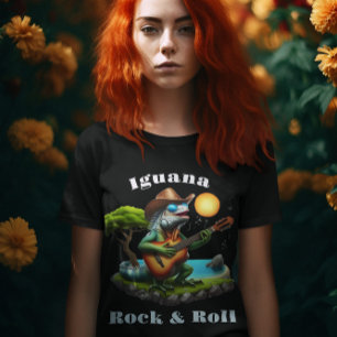 Camiseta Iguana Serenading Swamp Dweller Rock