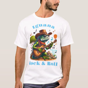 Camiseta Iguana Serenading Swamp Dweller Rock & Roll