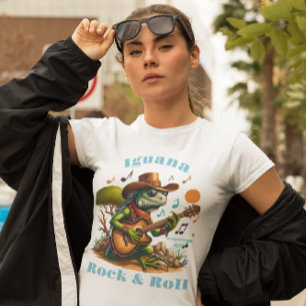 Camiseta Iguana Serenading Swamp Dweller Rock & Roll