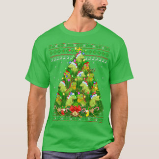 Camiseta Iguana Xmas Lighting Papais noeis Iguana Ugly Cris