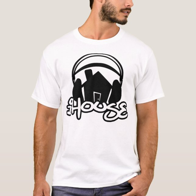 Camiseta IHouse-Fones de ouvido-Silhueta (Frente)