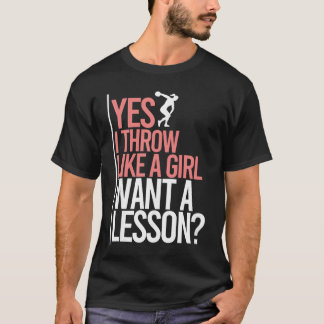 Camiseta Ihrow Like A Girl Discushrowingrack and Field Disc