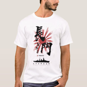 Camiseta IJN Nagato Battleship Calliografia